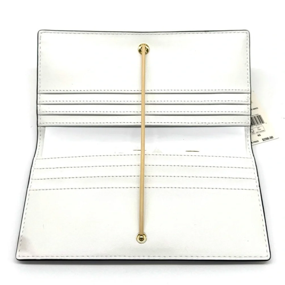 Michael Kors Reed Large Snap Bifold Wallet Optic White